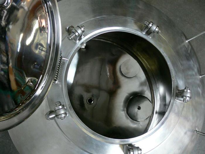 Used Letsch 720 Liter / 190 Gallon  Stainless Steel Tank / Pressure Vessel 25 PSI