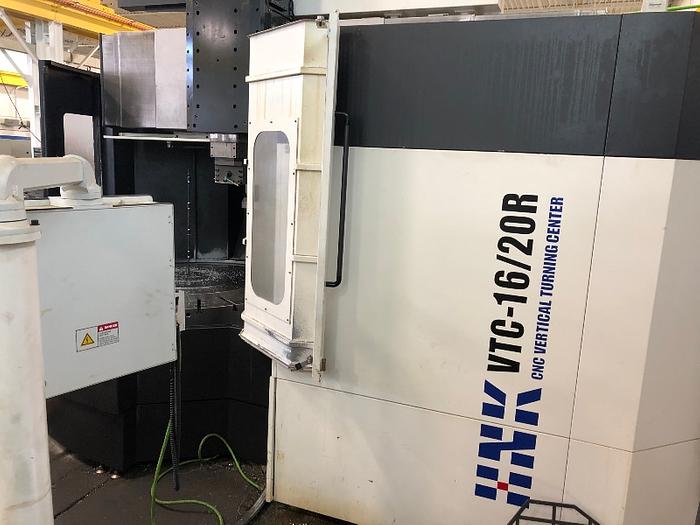 Used HNK 3 AXIS CNC VERTICAL TURNING CENTER MODEL VTC 16/20R