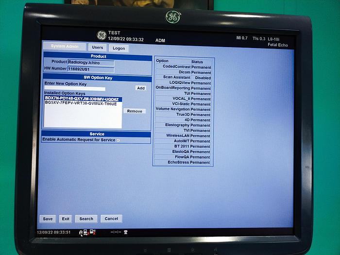 Gebraucht GE LOGIQ E9 Flachbildschirm-Ultraschallgerät inkl. 1 Sonde und DVD-Brenner