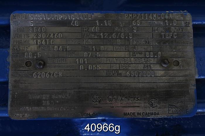 Used Goulds 3996 1.5x2x6 Inline Process Pump #40966