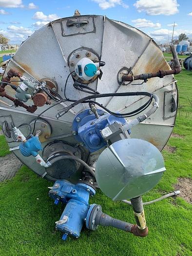 Used Tank, 2,000 Gallon, 316L Stainless Steel, UL 142, 5' X 14', Agitated #S743622