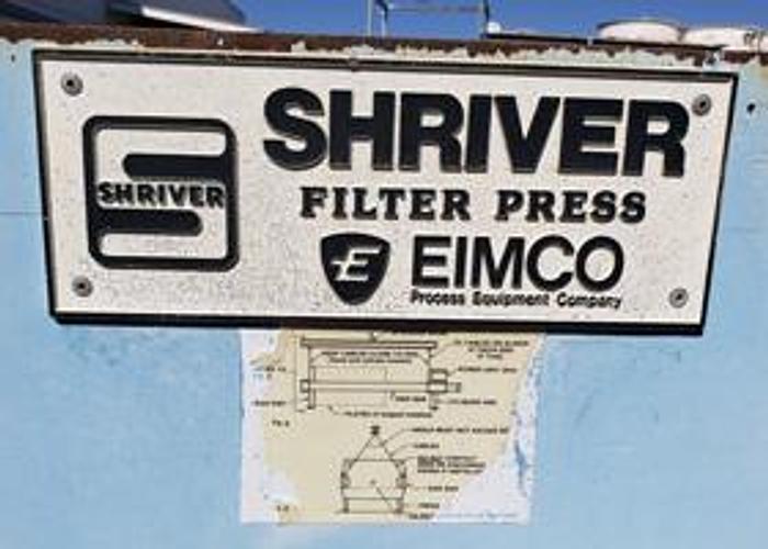 Usado [FP-55] : Used 35 Cu Ft Shriver Brand Filter Press