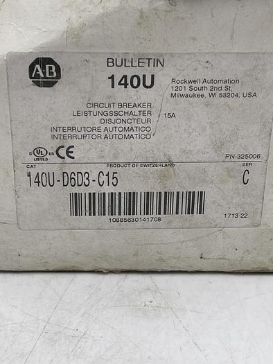 Allen-Bradley 140U-D6D3-C15 Ser C