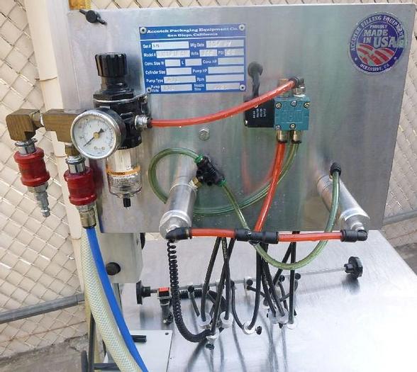 Used Filler, Piston, 8-Head, Accutek, Mdl Mini Pinch, #S743812