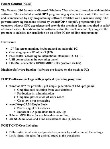 Used 2016 Weeke Vantech 5x10 CNC Router with Offloading
