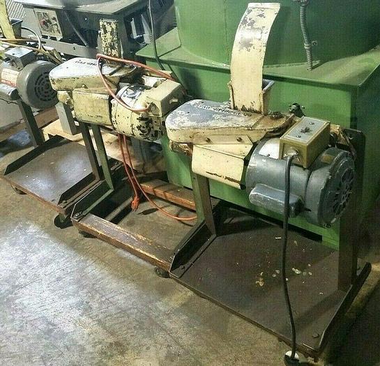 Used Star Motorized Metal Stock Choppers Recycle Metal Scrap feed strip press side