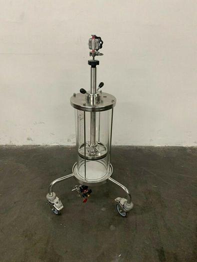 Used Pharmacia / BPG 200/500 Chromatography Column 16 Liter Capacity w/ Valves