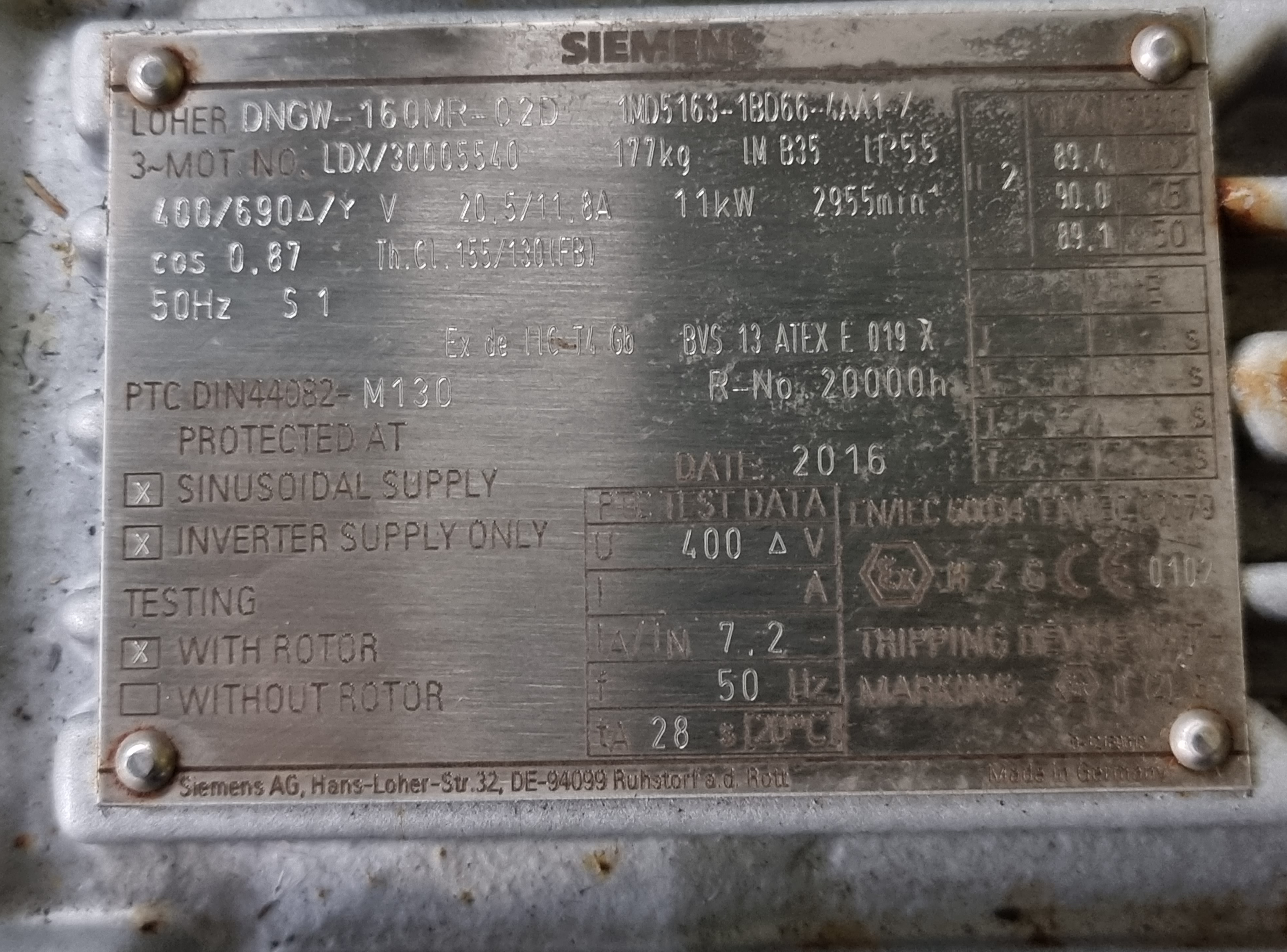 GEA Hilge Euro-Hygia II Centrifugal Pump ADY 65/65/11/2 | 30M³/H