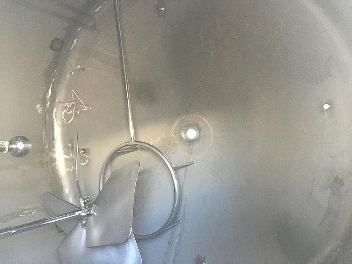 Used 3,300 GALLON MIX TANK – 5 HP – T-304 S/S (#9714)
