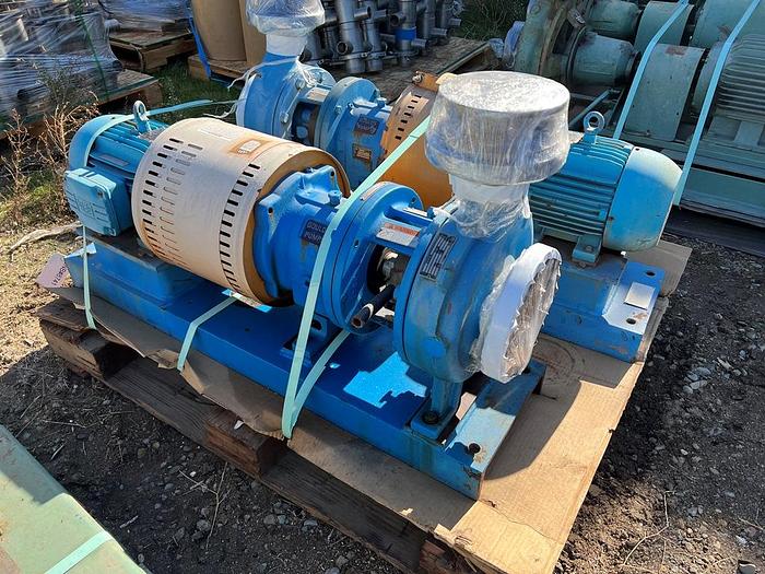 Used Pump, Centrif, 5 HP, 4" In / 3" Out, Goufilds, Model 3196 #C744707