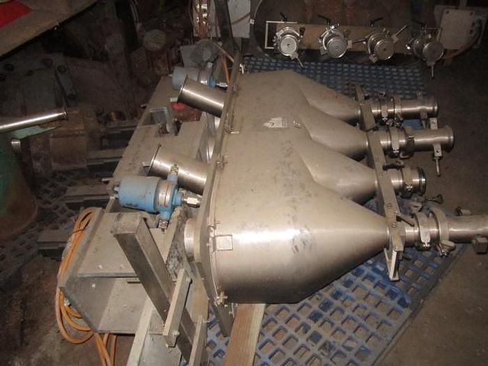 Used Filler, Auger, 4-Head, S/st, Spee-Dee, Agitated Hopper (2) #S738855