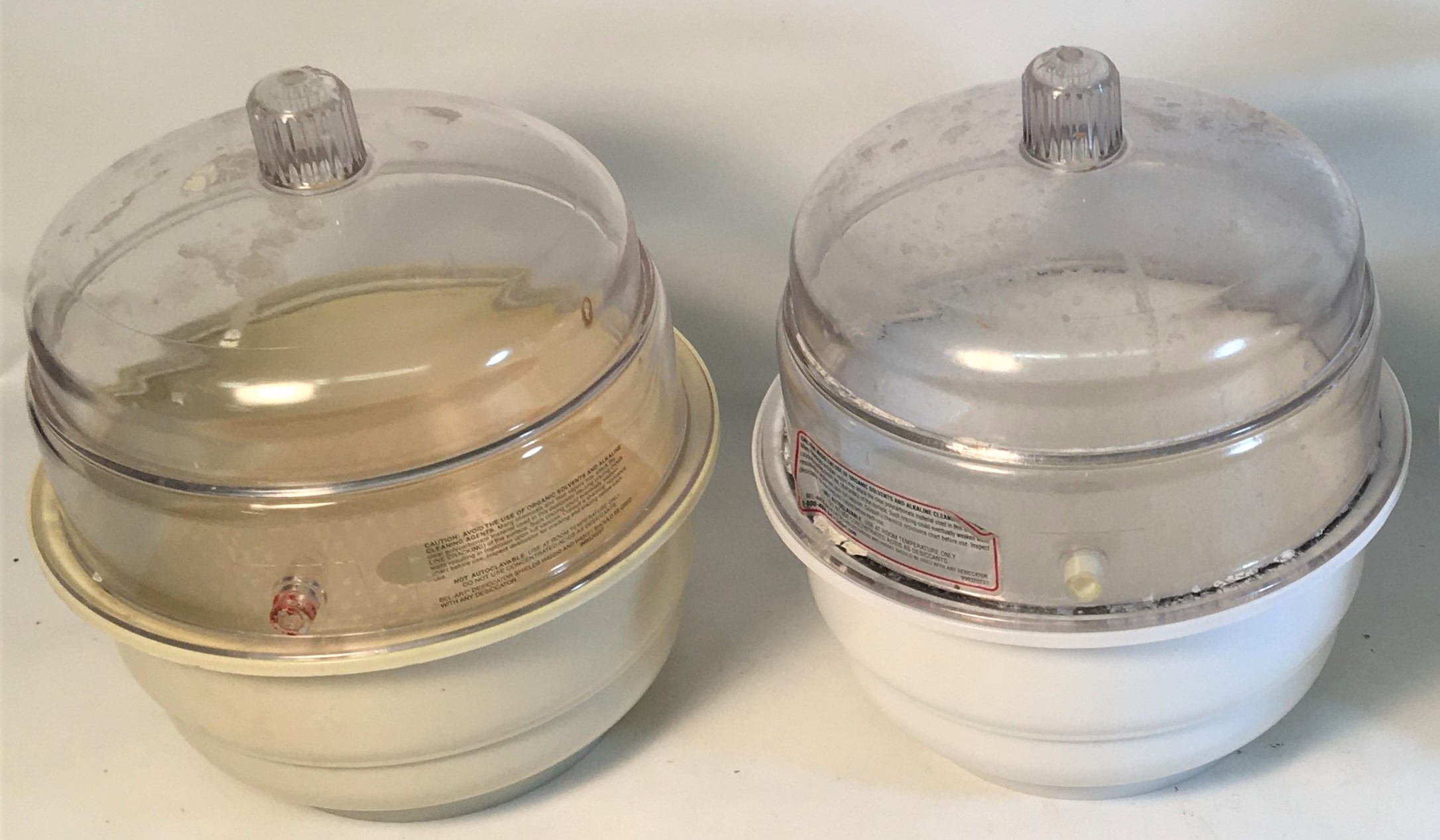 Used Bel-Art Space Saver F42020-0000 Plastic Vacuum Desiccator - 197mm ID