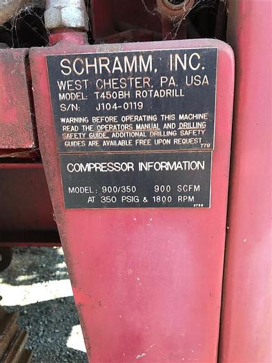 Used 2007 Schramm T450BH Drill Rig