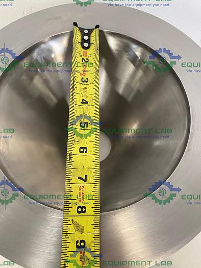 Used Stainless Steel Sanitary Reducer 12" OD to 2 1/2" Sanitary Fitting 5 1/2" Height