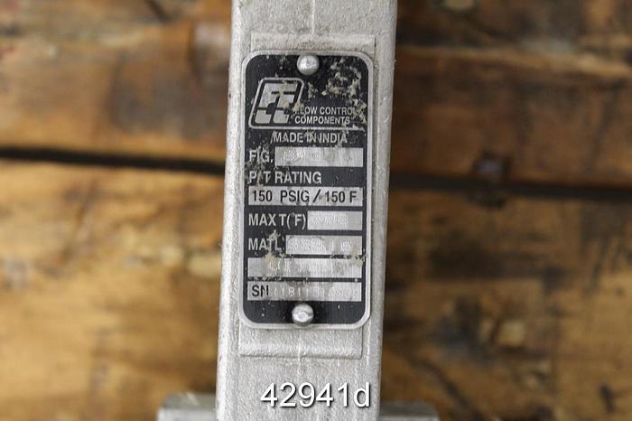 Used Flow Control Components 6" Air Operated Knife Gate Valve #42941