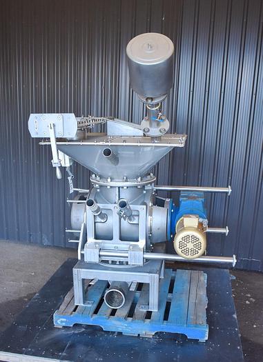 Used USED ROTARY AIR LOCK VALVE, SIZE: 14" X 14", STAINLESS STEEL, CLEAN-IN-PLACE