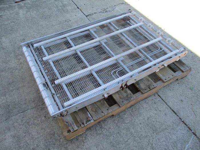 Used Conveyor Section; Wire Belt; 30"Wx4'L
