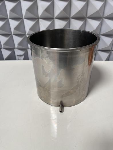 Used 21' Coiled Spiral Copper Wire for Immersion 3/8" OD w/ 12 Liter Vessel 10" Sanitary Fitting