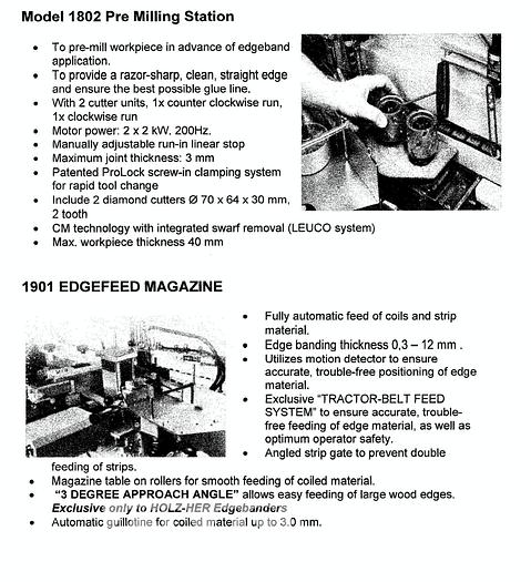 Used Holz-her Sprint 1329 Premium Edgebander