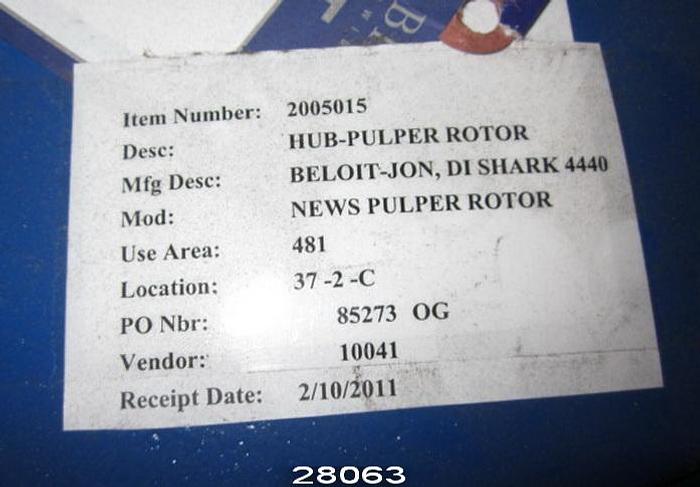 Unused Beloit-Shark-Beloit Shark Pulper #28063