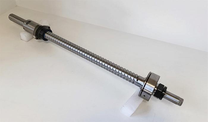 Geschliffener Präzisions Kugelgewindetrieb mit Lager, D40 mm, 908 mm, Steinmeyer, neu