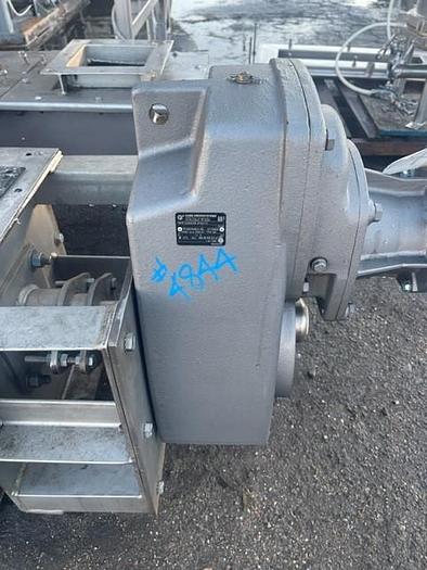 Used 12" Diameter x 20" Long Stainless Steel Auger Screw Conveyor