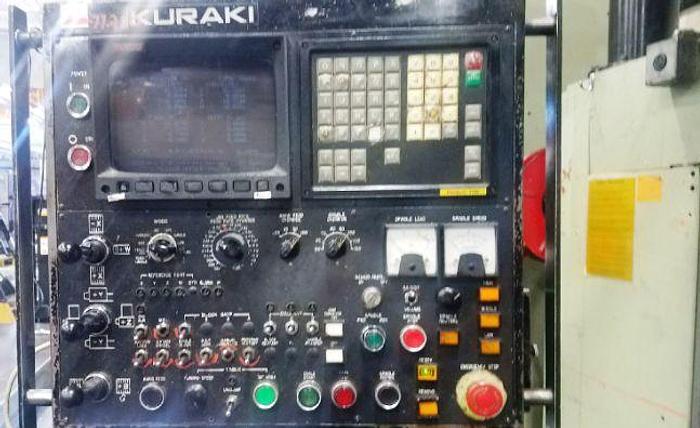 Used 1990 KURAKI KBT-13-DX 5.1" CNC TABLE TYPE BORING MILL