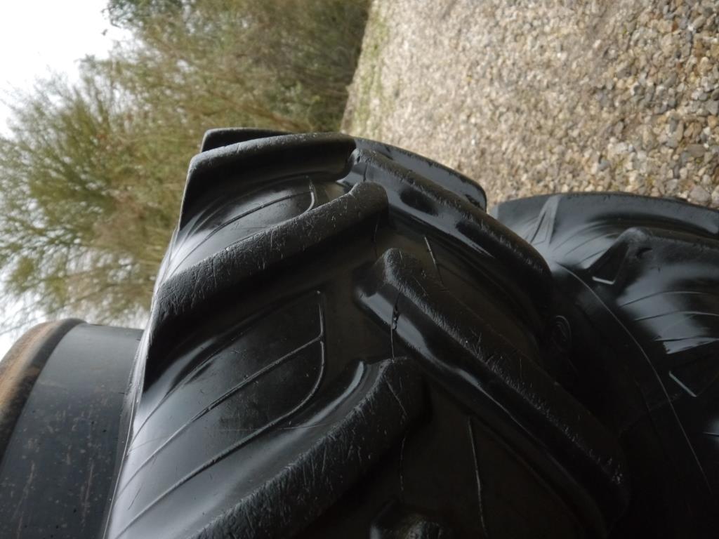 Used Pair 20.8 R42 Dual Wheels and Tyres