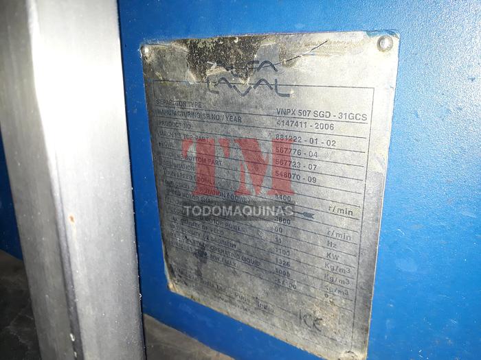 Used Alfa Laval CLARA 80 VNPX 507
