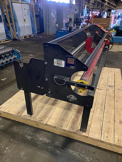 Used 84" ROSENTHAL MODEL RS  SINGLE KNIFE ROLL SLITTER WITH REWINDER JA SOLD