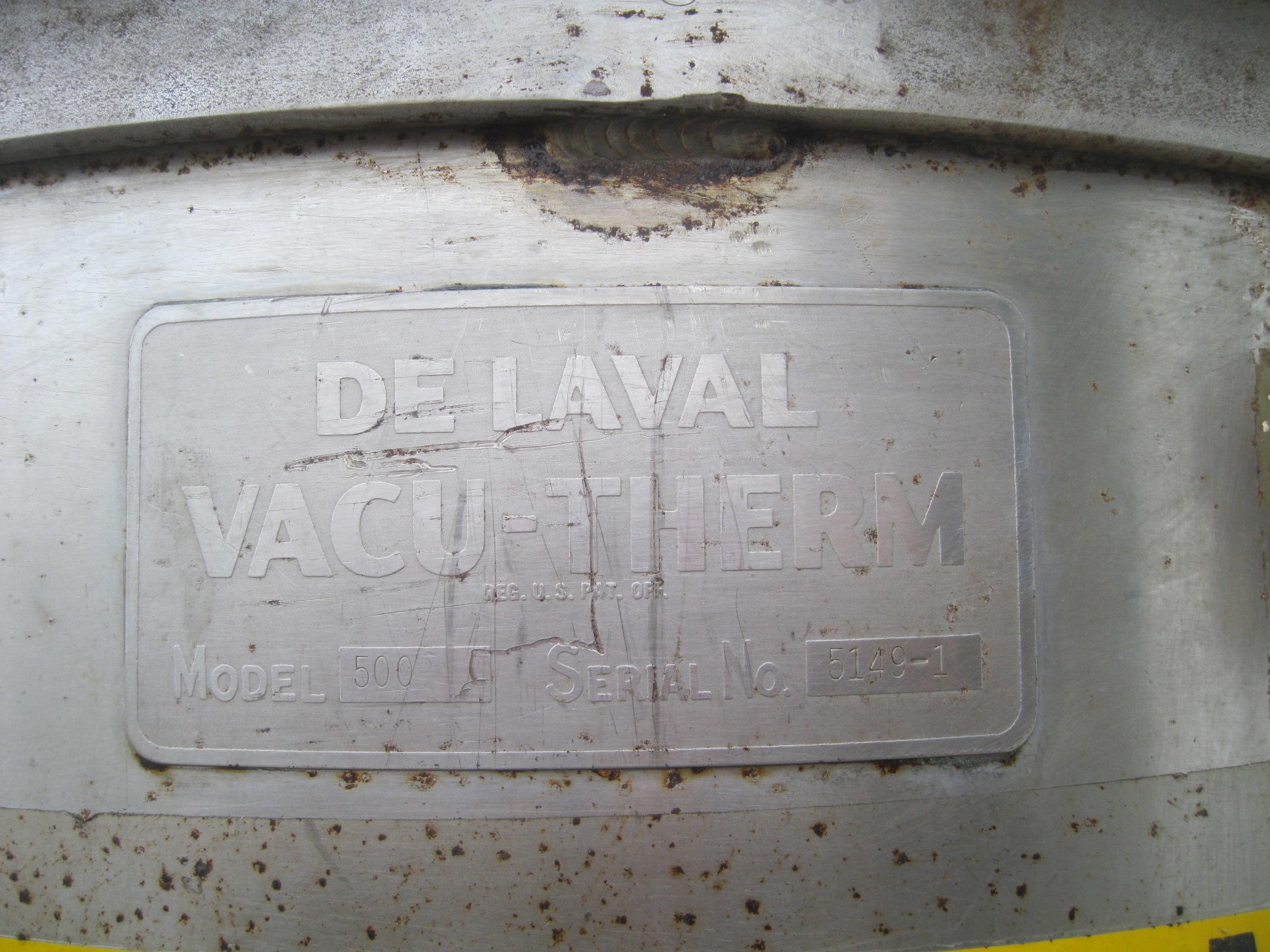 Used DELAVAL VACUUM TANK