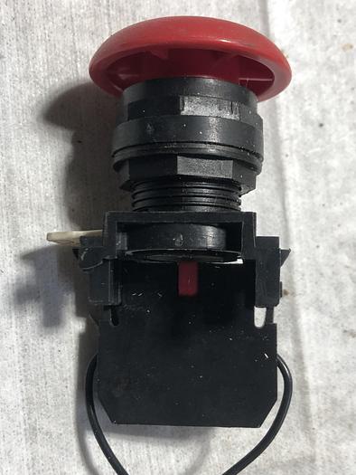 Used Cutler-Hammer E22B1 w/ E22B2 Red Emergancy Stop Button(E3)