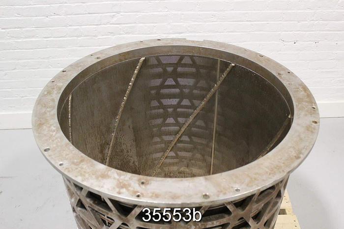 Used Black Clawson UV 400 Pressure Screen Basket, .016" Slots #35553