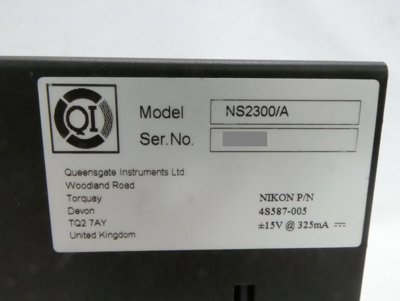 Used Queensgate NS2300/A 3-Channel Position Sensor Unit SDL Nikon 4S587-005 NSR-S307E