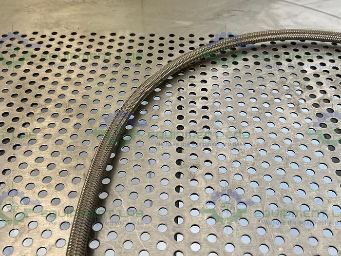 Used 35" Stainless Steel Braided Hose w/ 1/2" NPT Fittings