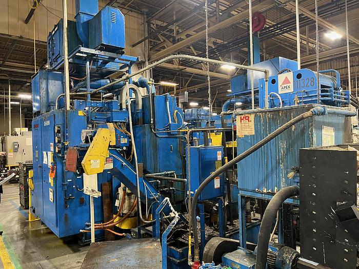 Used APEX 10 TON 30 INCH TABLE UP VERTICAL BROACHING MACHINE