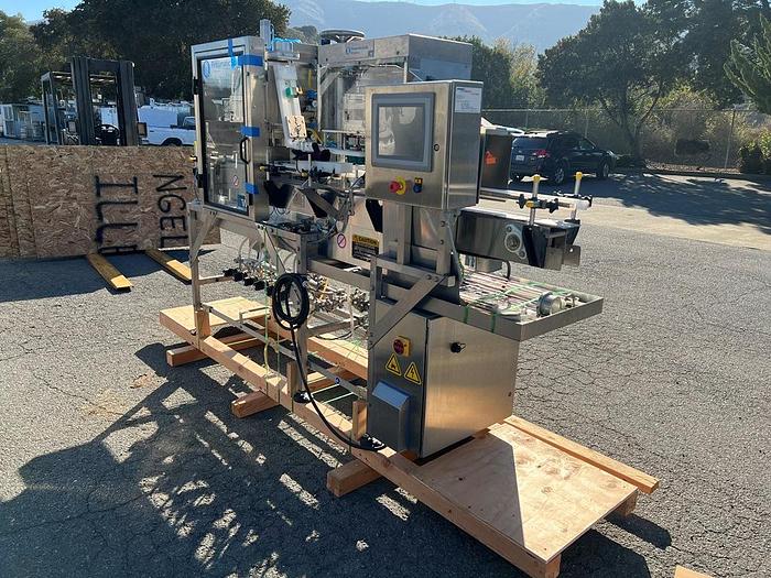 Used Filling Line, Cans, Inline, Seamer, Angelus, CB50F, 50 CPM, 6-Heads #C744839