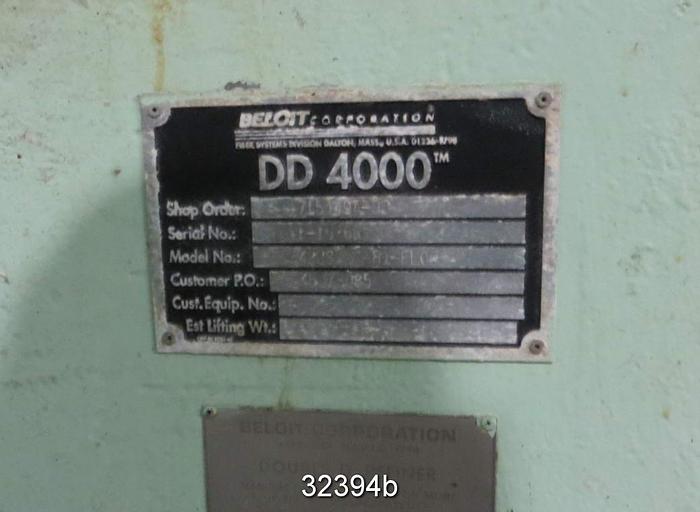 Used Beloit Jones DD4000 38" Refiner #32394