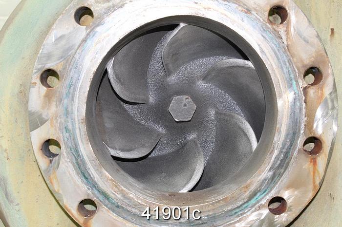 Used Goulds 3196 8x10x15 Pump, SS Casing, 6-Vane SS Impeller #41901