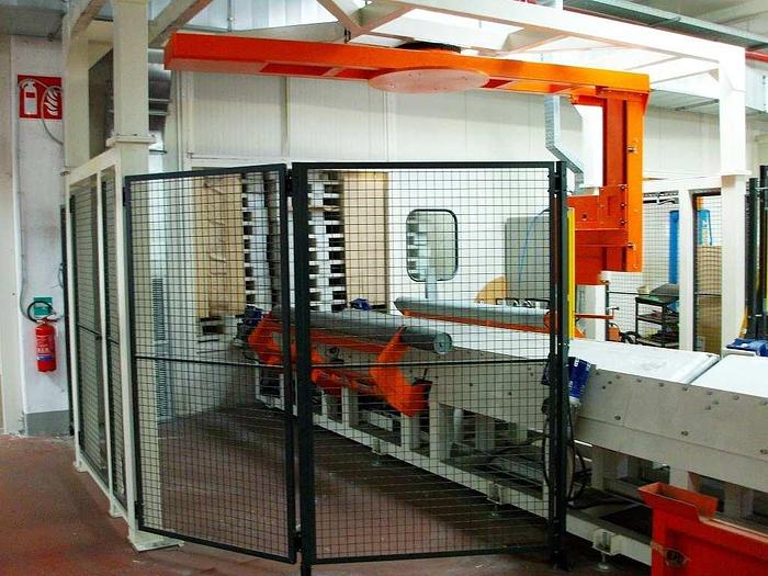 Used 2004 Nonwoven - Hot melt application complete line (unwinder, Hot melt coater, surface inspection, rewinder, packaging)