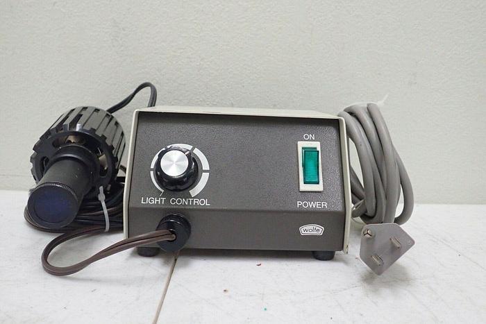 Used Wolfe Light Source Box and Light for Microscope - Made in Japan
