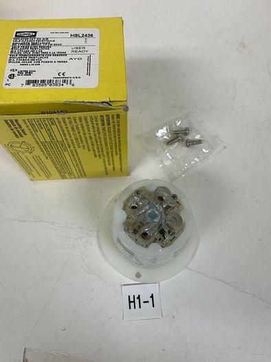 HUBBELL WIRING DEVICE-KELLEMS HBL2436 20A Flanged Twist-Lock Receptacle 3P 4W