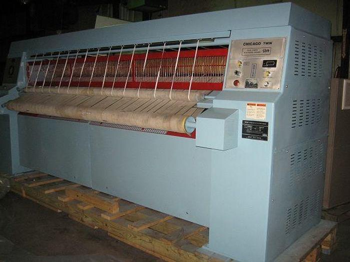 1990 Chicago 2 roll 24" x 120" steam ironer