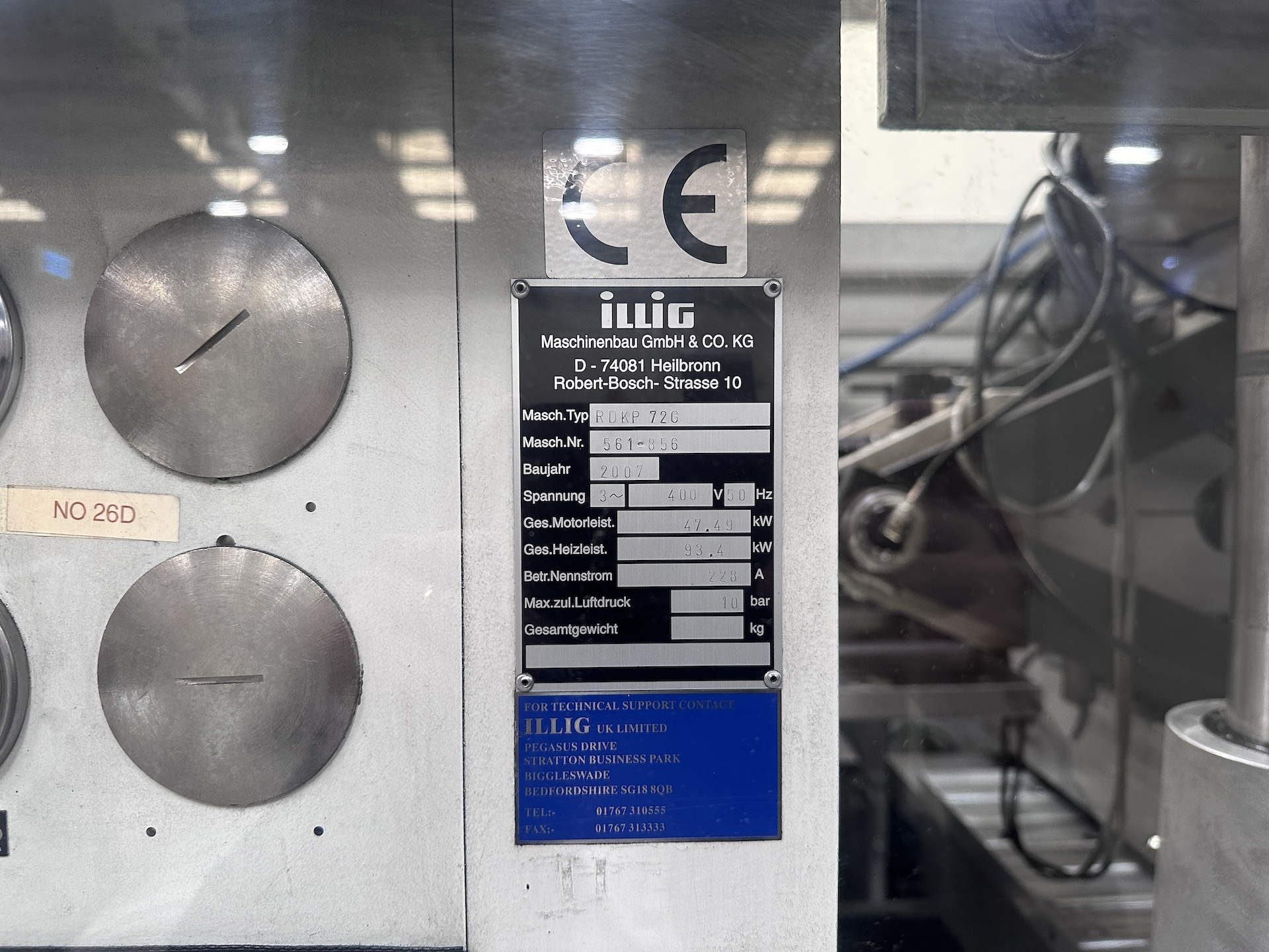 Used 2007 Illig RDKP 72g