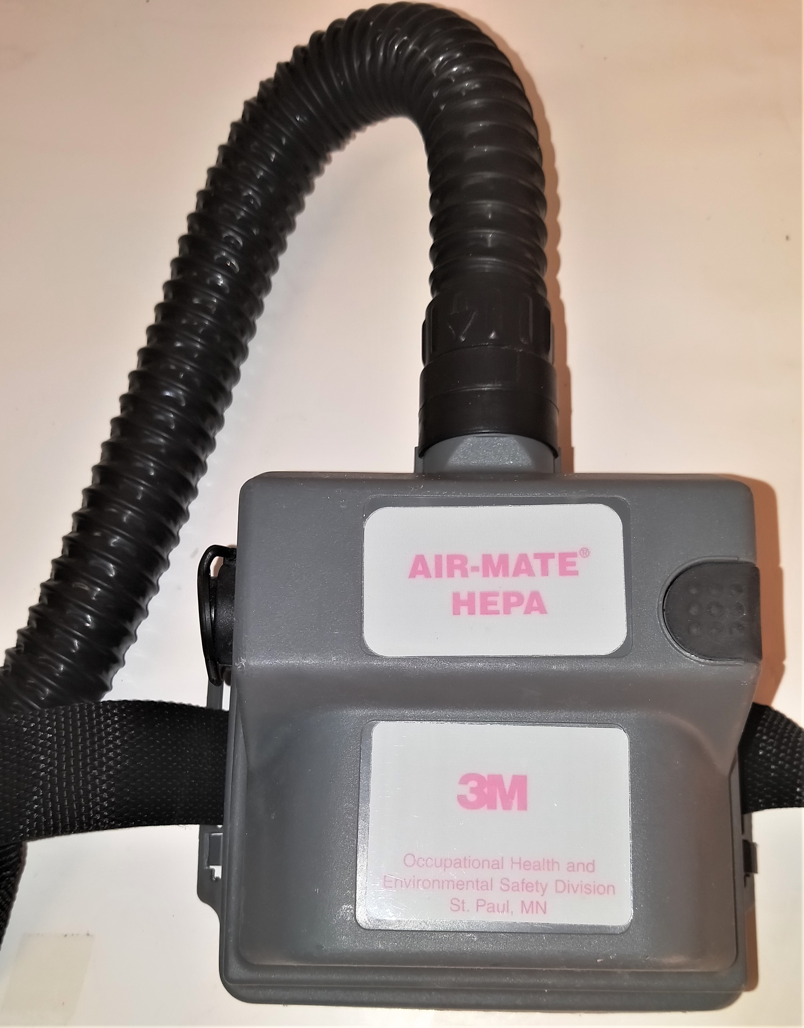 Used 3M Air-Mate HEPA Respirator (PAPR) Unit with Head Cover for Sale