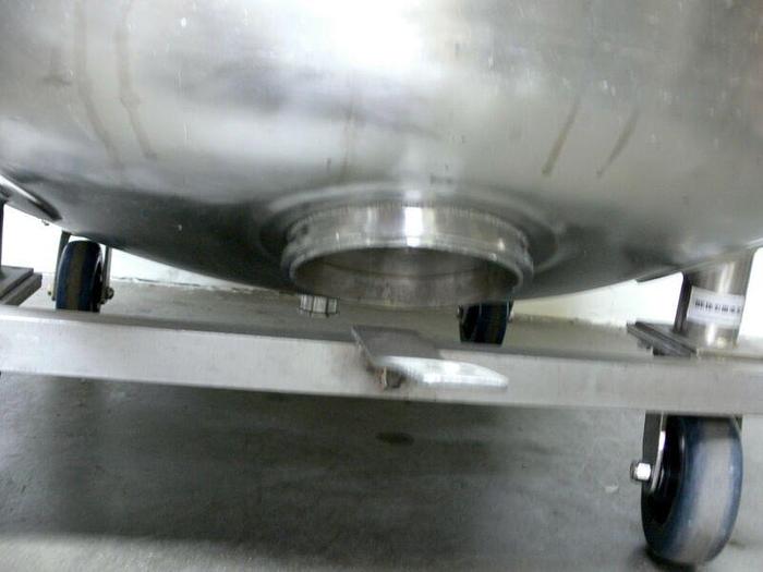 Used Letsch 720 Liter / 190 Gallon  Stainless Steel Tank / Pressure Vessel 25 PSI