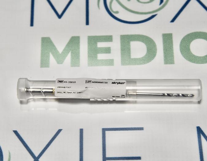 STRYKER 45-35010 Drill, 2.6 x 122 mm, WL70mm, AO-Shaft Type, For VariAxFibula Locking Plate System