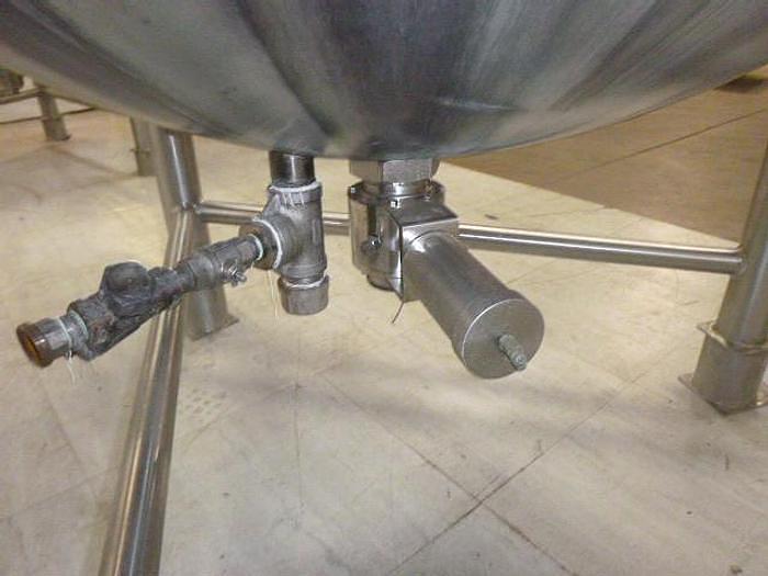 Used 300 GALLON LEE DOUBLE MOTION KETTLE - S/S - 90 PSI JACKET