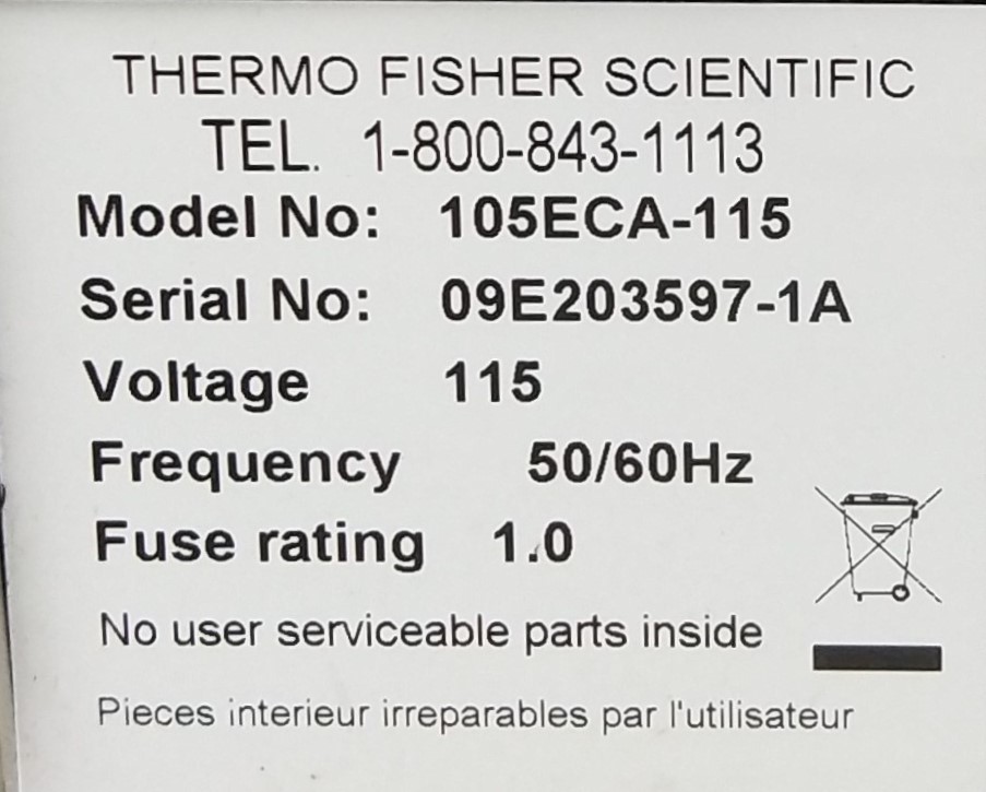 Used Thermo Fisher EC105 Power Supply
