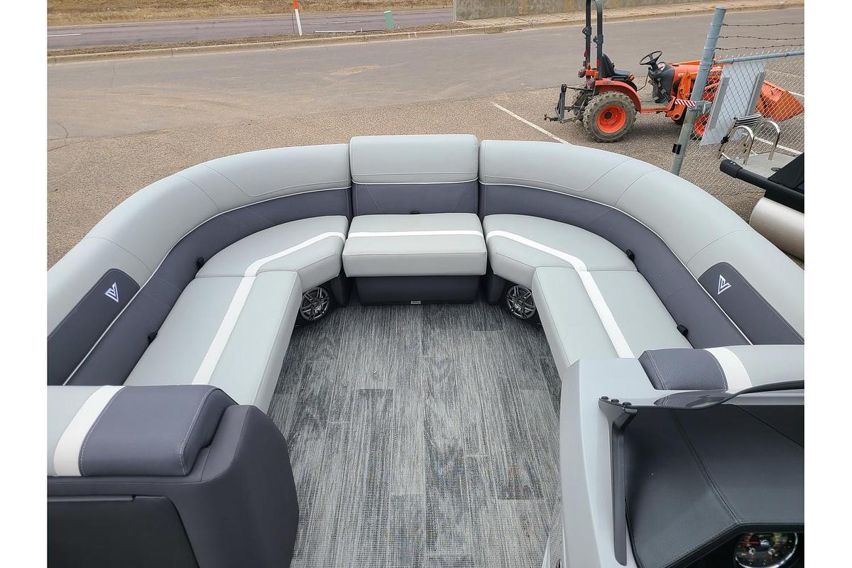 2025 Viaggio Lago X22U Tritoon With A 150HP Suzuki Motor & Yacht Club Trailer